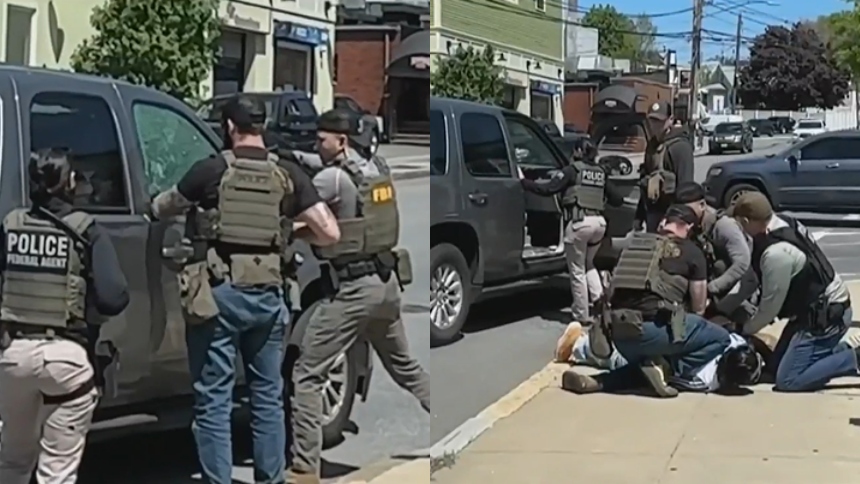 Un operativo de agentes del Servicio de Control de Inmigración y Aduanas de los Estados Unidos (ICE, por sus siglas en inglés) en Chelsea, Massachusetts, dejó imágenes estremecedoras que han generado indignación entre la comunidad migrante.  