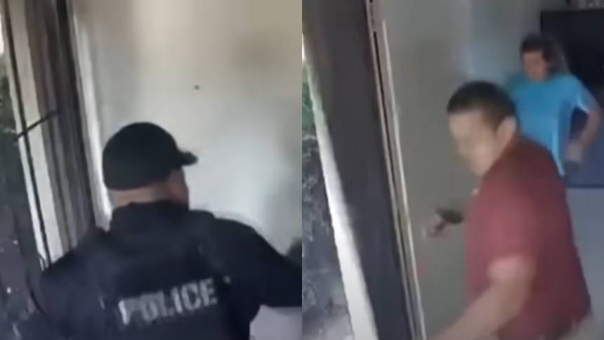 En California (EEUU), un migrante identificado como Roberto Reyes se atrincheró en su hogar y no sale desde varios días, negándose a hacerlo por temor a ser arrestado por agentes del Departamento de Seguridad Nacional (DHS, por siglas en inglés), que segura no pertenece a la agencia. 