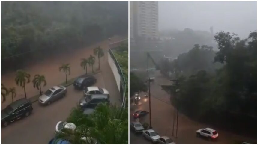 Reportan calles inundadas tras las lluvias de este 8-Oct en Caracas