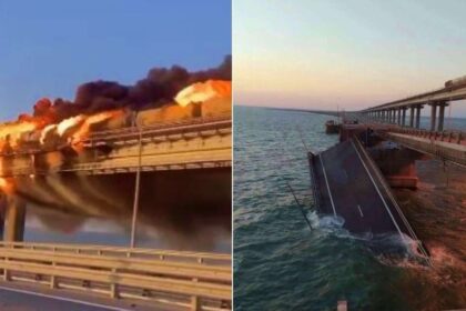 Lo que se sabe de la fuerte explosión que afectó al puente que comunica a Rusia con Crimea +VIDEO