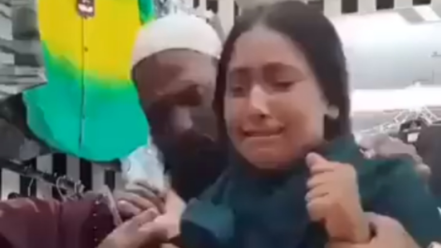 El indignante video de una adolescente musulmana obligada por sus padres a firmar "contrato de boda" con hombre de 40 años