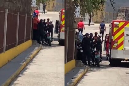 Funcionarios policiales tomó, en horas de la tarde este viernes 15 de marzo, un reconocido centro comercial de Los Teques (Miranda).