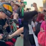 VIDEO: La trifulca que se armó durante marcha de mujeres en México entre un motorizado y las manifestantes