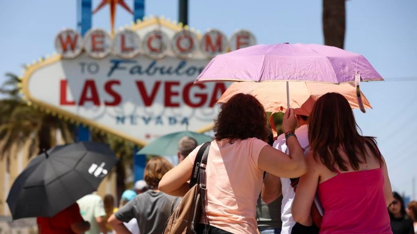 El miércoles, 10 de julio, Las Vegas (EEUU) experimentó su quinto día consecutivo con temperaturas superiores a 115 grados Fahrenheit calor