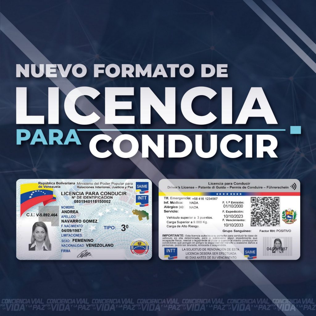 Nuevo formato de licencia de conducir