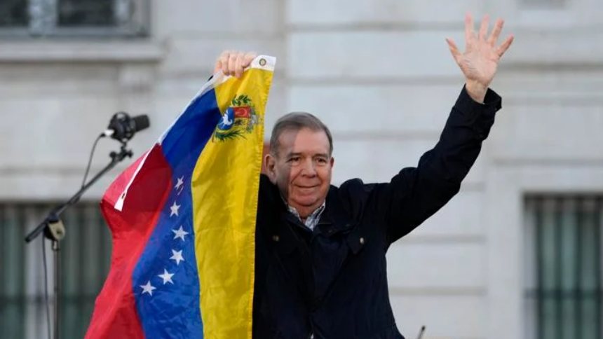 Edmundo González dijo presente en la protesta de venezolanos en Madrid a dos meses del 28J