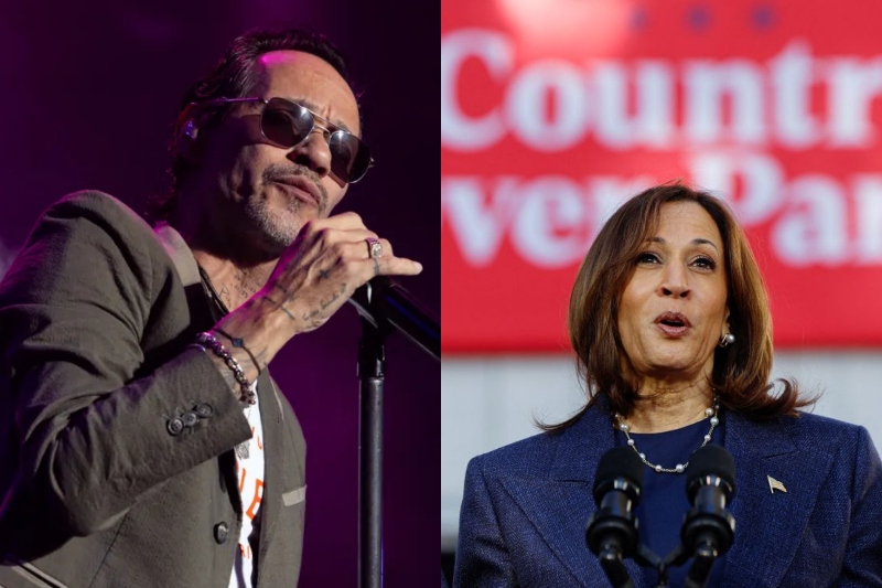 El reconocido cantante Marc Anthony expresó públicamente su apoyo a la actual vicepresidente de EEUU, Kamala Harris, en su campaña presidencial.  