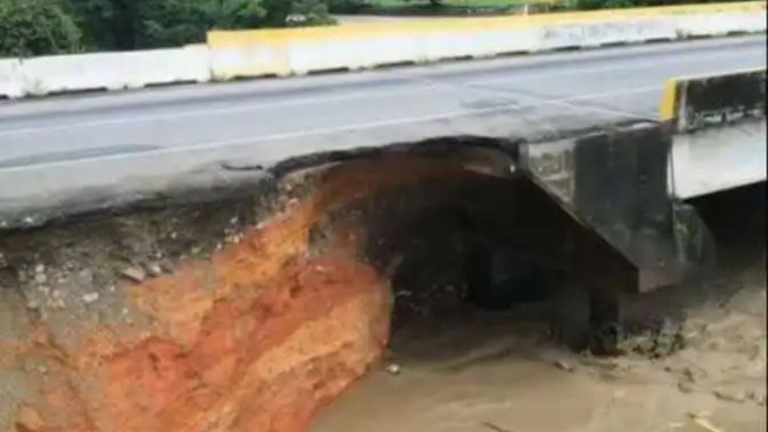 Cerraron autopista José Antonio Paéz en Barinas por afectaciones de las lluvias