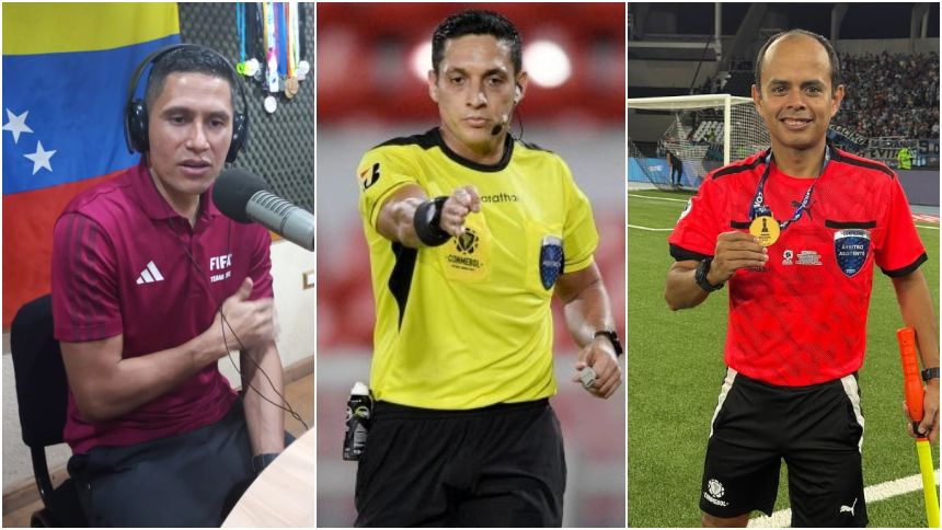 Cuatro árbitros venezolanos fueron seleccionados para la Copa del Mundo 2026