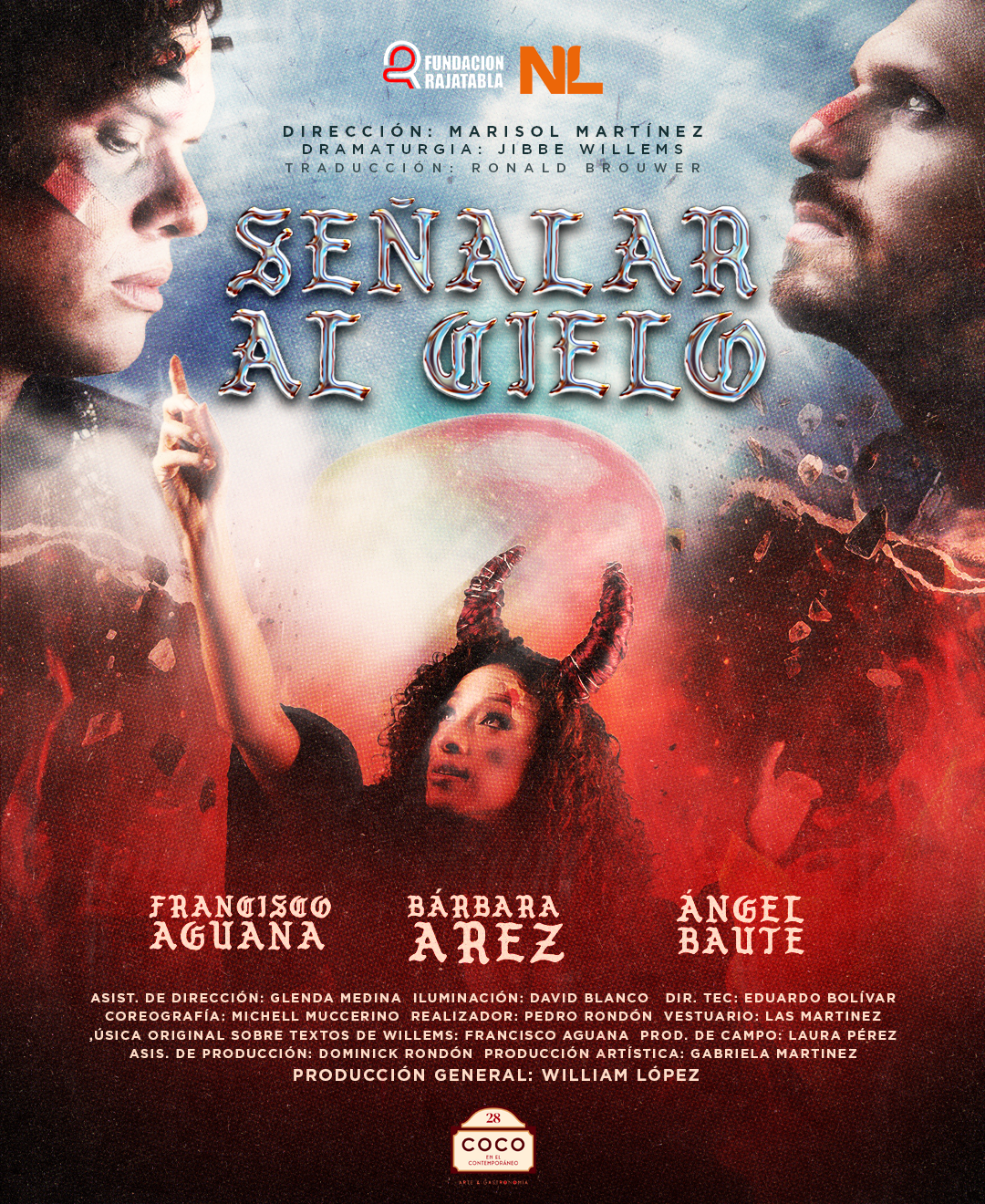 Señalar al cielo poster