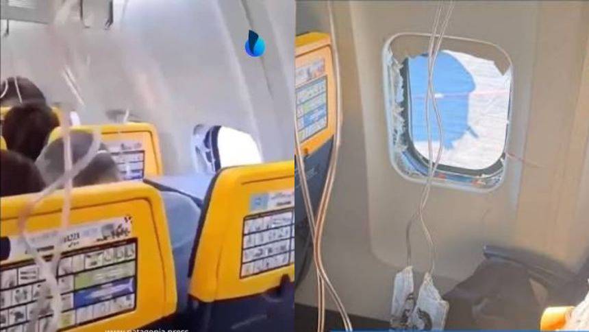 Rápida reacción de pasajeros salvó la vida de un hombre, estuvo a punto de salir expulsado de un avión en pleno vuelo