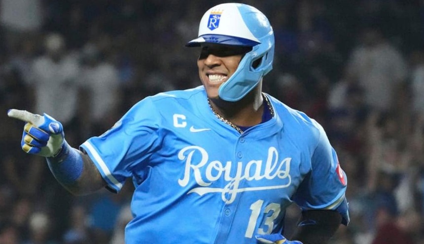 Salvador Pérez, alcanzó su jonron 318 con los Royals de Kanss City. Foto cortesía Unión Radio.