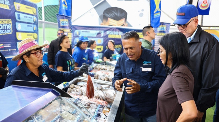 Delcy Rodríguez afirmó que hay crecimiento en la actividad agropecuaria.Foto cortesía Prensa Presidencial