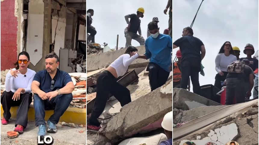 La actriz Ana Karina Manco pide que no se olviden de La Guaira. Fotos , capturas de videos RRSS.