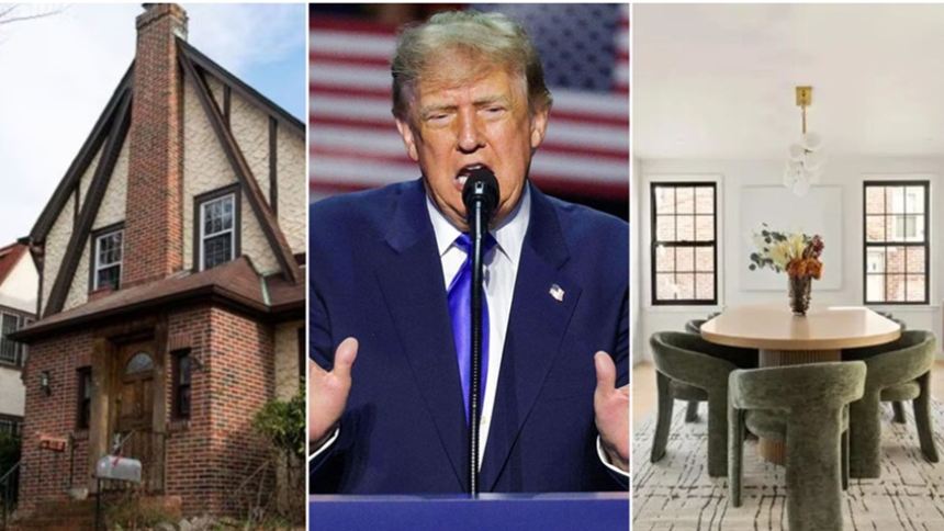 La casa donde Trump vivió en su infancia fue vendida en casi 2 millones de dólares Fotos cortesía The New York Post
