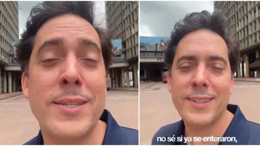 Rodrigo Diamanti regresó a Venezuela uego de 11 años en el exilio. Fotos capturas de video RRSS