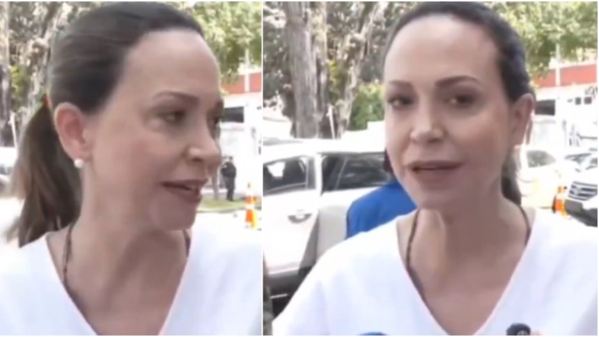 María Corina Machado dijo que no ha sido posible su regreso. Foto captura de video RRSS.