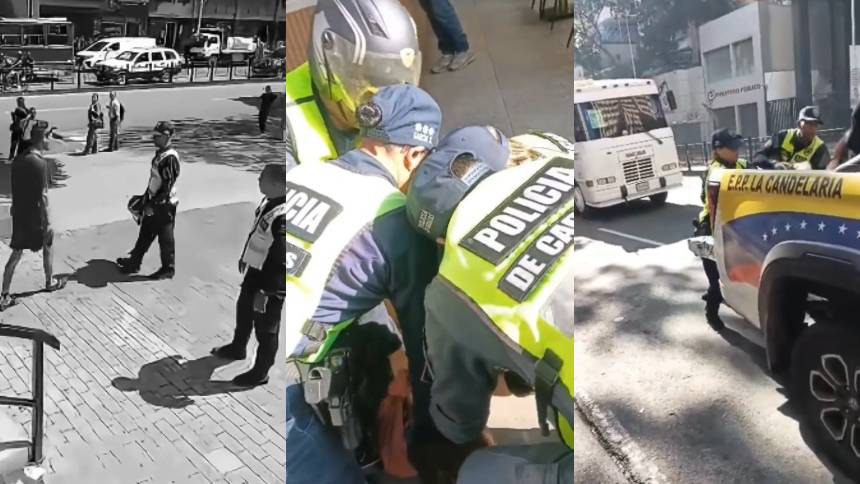CARACAS: El video viral de la captura de peligroso sujeto que azotaba La Candelaria