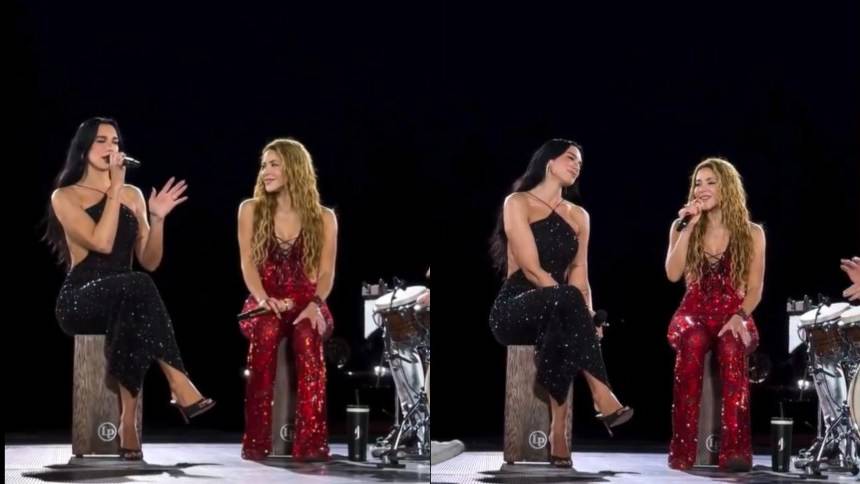 VIRAL: Shakira y Dua Lipa conmovieron al público con un duo histórico cantando 'Antología'