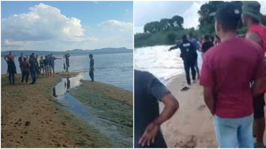 Los niños y el adulto murieron ahogados en el río Caroní. Fotos cortesía RRSS