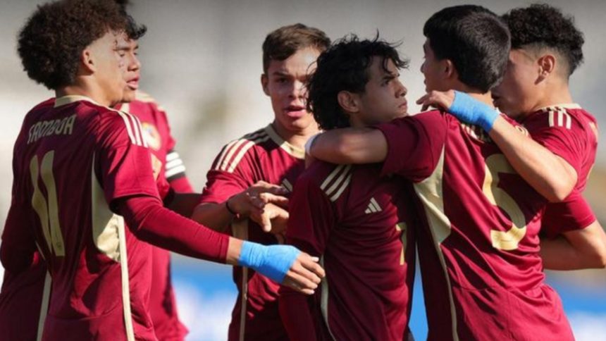 La Vinotinto Sub-15 se impuso 5-0 contra Nueva Zelanda. Foto archivo